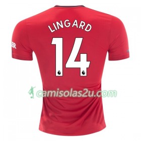 Camisolas de Futebol Manchester United Jesse Lingard 14 Equipamento Principal 2019/20 Manga Curta